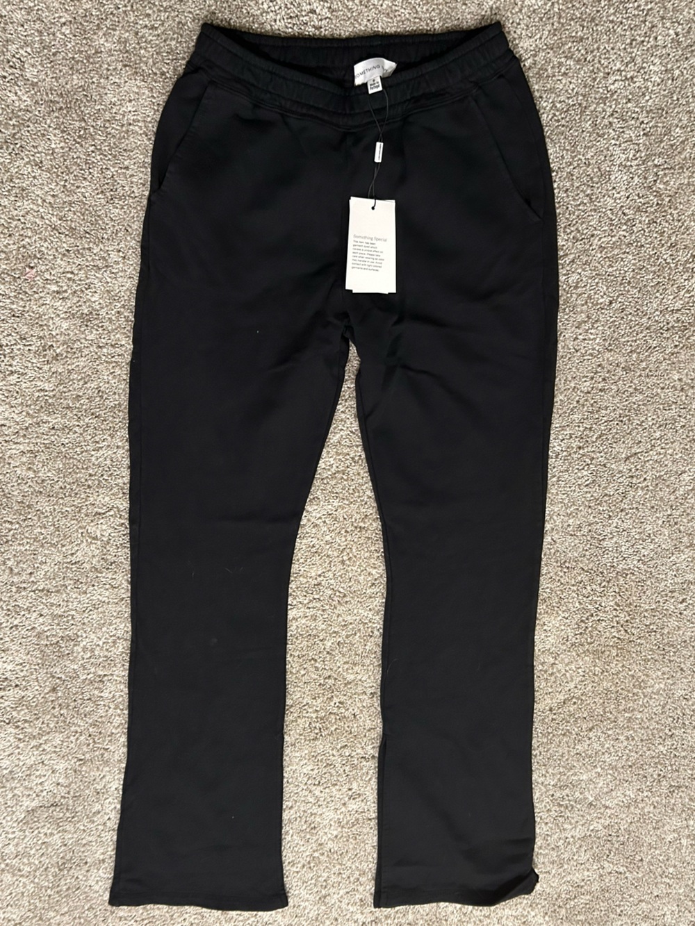 NWT Tall Something Navy Black 100% Cotton Sweatpants